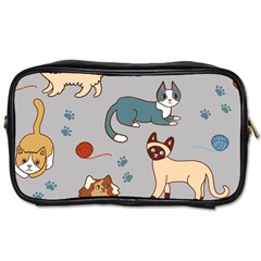 Cats Pattern Toiletries Bag (two Sides)