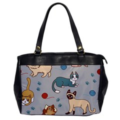 Cats Pattern Oversize Office Handbag