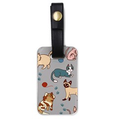 Cats Pattern Luggage Tag (one Side)