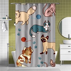 Cats Pattern Shower Curtain 48  X 72  (small) 