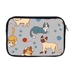 Cats Pattern Apple Macbook Pro 17  Zipper Case