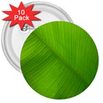 Banana Leaf 3  Buttons (10 pack)  Front