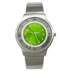 Banana Leaf Stainless Steel Watch by artworkshop