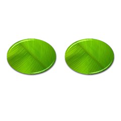 Banana Leaf Cufflinks (oval) by artworkshop