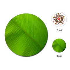 Banana Leaf Playing Cards Single Design (round) by artworkshop