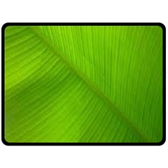 Banana Leaf Fleece Blanket (large)  by artworkshop