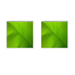 Banana Leaf Cufflinks (square) by artworkshop