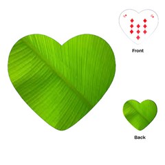 Banana Leaf Playing Cards Single Design (heart) by artworkshop