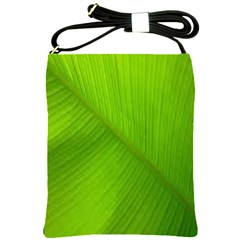 Banana Leaf Shoulder Sling Bag by artworkshop