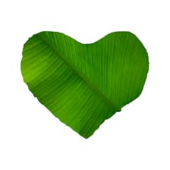 Banana Leaf Standard 16  Premium Heart Shape Cushions by artworkshop