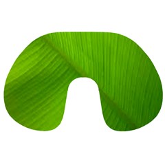 Banana Leaf Travel Neck Pillow by artworkshop