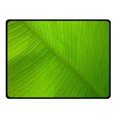 Banana Leaf Double Sided Fleece Blanket (small)  by artworkshop