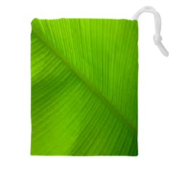 Banana Leaf Drawstring Pouch (4xl) by artworkshop