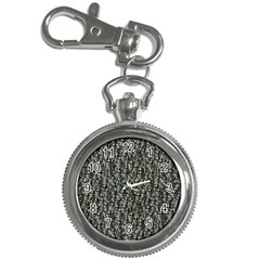 Creepy Head Motif Pattern Key Chain Watches