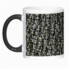 Creepy Head Motif Pattern Morph Mug