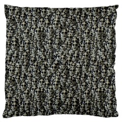 Creepy Head Motif Pattern Large Cushion Case (one Side)