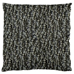 Creepy Head Motif Pattern Large Flano Cushion Case (one Side)