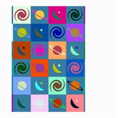 Space-pattern Multicolour Small Garden Flag (Two Sides)