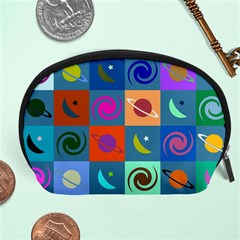 Space-pattern Multicolour Accessory Pouch (Large)