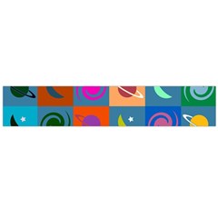 Space-pattern Multicolour Large Flano Scarf  by Jancukart