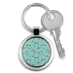 Unicorn Patterns Key Chain (round) by Jancukart