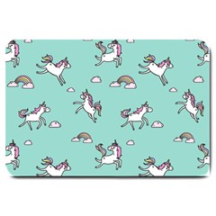 Unicorn Patterns Large Doormat  by Jancukart