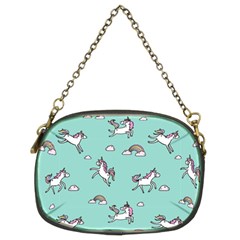 Unicorn Patterns Chain Purse (two Sides)