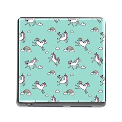 Unicorn Patterns Memory Card Reader (square 5 Slot)