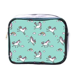 Unicorn Patterns Mini Toiletries Bag (one Side)