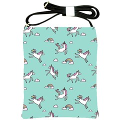 Unicorn Patterns Shoulder Sling Bag by Jancukart