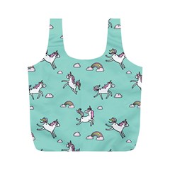 Unicorn Patterns Full Print Recycle Bag (m)