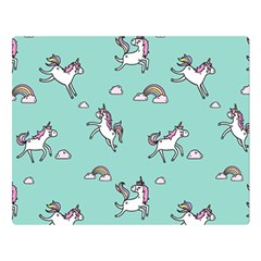 Unicorn Patterns Double Sided Flano Blanket (large)  by Jancukart