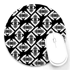 Background Pattern Round Mousepads