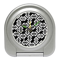 Background Pattern Travel Alarm Clock