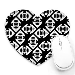 Background Pattern Heart Mousepads