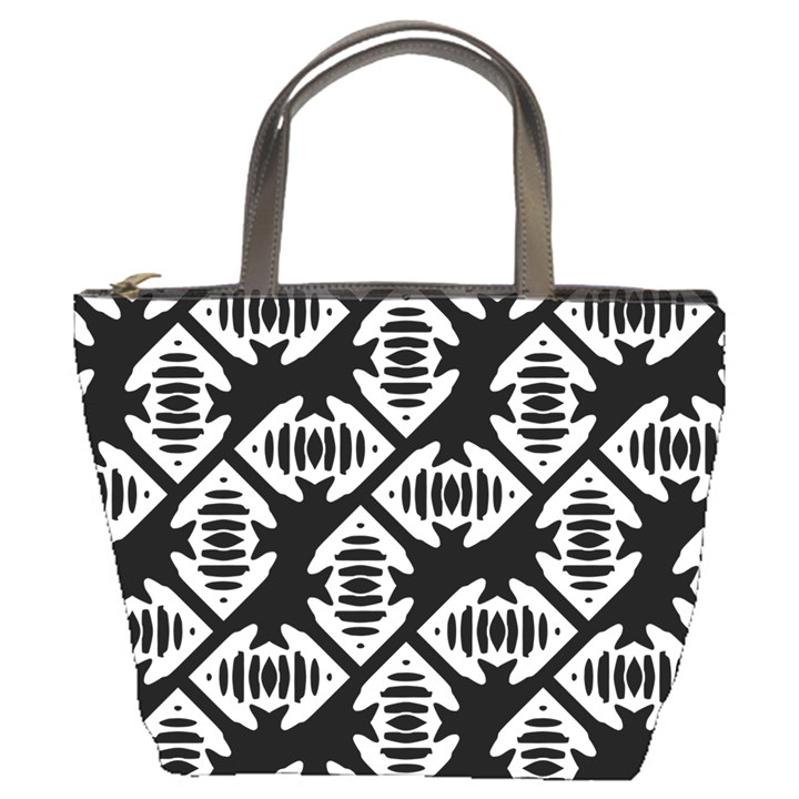 Background Pattern Bucket Bag