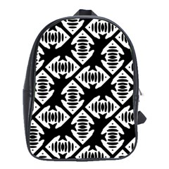 Background Pattern School Bag (xl)