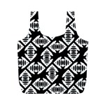 Background Pattern Full Print Recycle Bag (M) Back