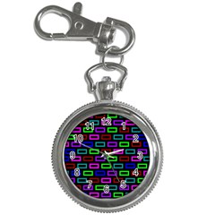 Colourful Bricks Pattern Colour Key Chain Watches by Jancukart