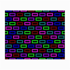 Colourful Bricks Pattern Colour Small Glasses Cloth by Jancukart