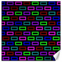 Colourful Bricks Pattern Colour Canvas 20  X 20  by Jancukart