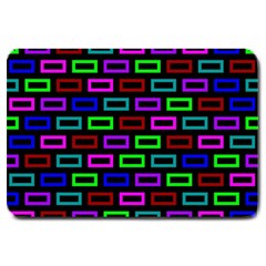 Colourful Bricks Pattern Colour Large Doormat 