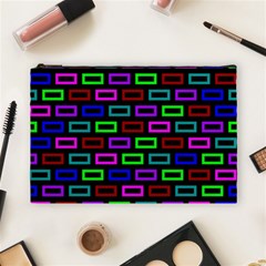 Colourful Bricks Pattern Colour Cosmetic Bag (large)