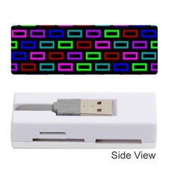 Colourful Bricks Pattern Colour Memory Card Reader (stick) by Jancukart