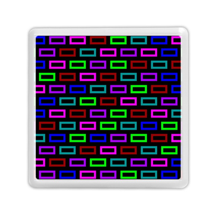 Colourful Bricks Pattern Colour Memory Card Reader (Square)