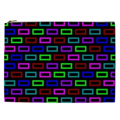 Colourful Bricks Pattern Colour Cosmetic Bag (xxl)