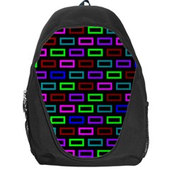 Colourful Bricks Pattern Colour Backpack Bag