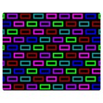 Colourful Bricks Pattern Colour Double Sided Flano Blanket (Medium)  60 x50  Blanket Front