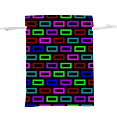 Colourful Bricks Pattern Colour  Lightweight Drawstring Pouch (xl) by Jancukart