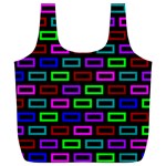 Colourful Bricks Pattern Colour Full Print Recycle Bag (XXL) Front